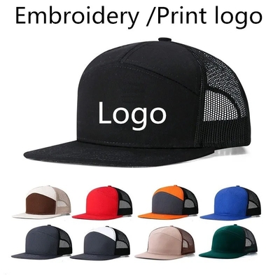 Özel Logo 7 Panel Kapağı Toptan Mesh Kamyon Şapkaları