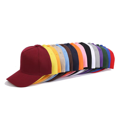 Özel Boyut 5 Panel Beyzbol Başlığı Özel Renkli ve Orta Taç Rengi Özel Dikiş Hattı