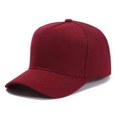 Özel Boyut 5 Panel Beyzbol Başlığı Özel Renkli ve Orta Taç Rengi Özel Dikiş Hattı