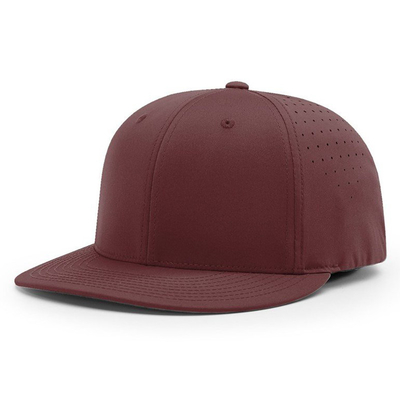 Özel Baseball Şapkası nakışlı Richardson 6 Panel Su geçirmez Lazer Kesim Deliği Baseball Şapkası