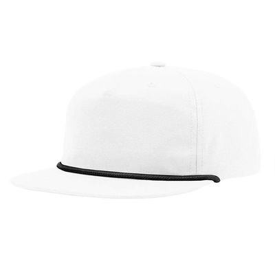 Yüksek kaliteli düz kenarlı Hip Hop Şapkaları Özel Gorras 5 Beş Panel İpi Richardson Snapback Cap Şapka Erkekler İçin