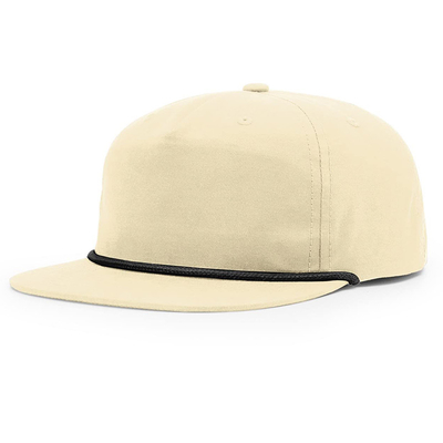 Yüksek kaliteli düz kenarlı Hip Hop Şapkaları Özel Gorras 5 Beş Panel İpi Richardson Snapback Cap Şapka Erkekler İçin