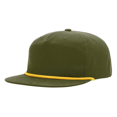 Yüksek kaliteli düz kenarlı Hip Hop Şapkaları Özel Gorras 5 Beş Panel İpi Richardson Snapback Cap Şapka Erkekler İçin