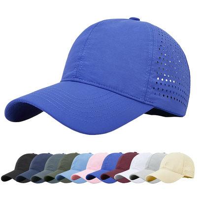 Yüksek Kaliteli Pamuk Poliester 6 Panel Spor Hızlı Kuru Beyzbol Şapkası Kamyoncu Düzenlenebilir Snapback Beyzbol Şapkası