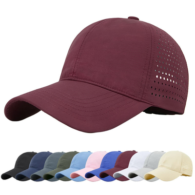 Yüksek Kaliteli Pamuk Poliester 6 Panel Spor Hızlı Kuru Beyzbol Şapkası Kamyoncu Düzenlenebilir Snapback Beyzbol Şapkası