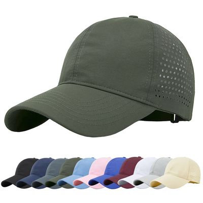 Yüksek Kaliteli Pamuk Poliester 6 Panel Spor Hızlı Kuru Beyzbol Şapkası Kamyoncu Düzenlenebilir Snapback Beyzbol Şapkası