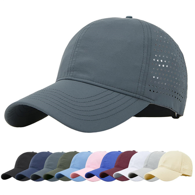 Yüksek Kaliteli Pamuk Poliester 6 Panel Spor Hızlı Kuru Beyzbol Şapkası Kamyoncu Düzenlenebilir Snapback Beyzbol Şapkası