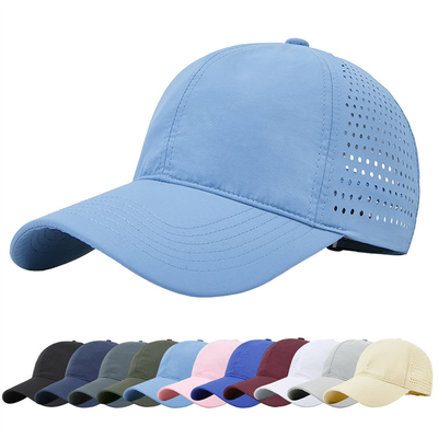 Yüksek Kaliteli Pamuk Poliester 6 Panel Spor Hızlı Kuru Beyzbol Şapkası Kamyoncu Düzenlenebilir Snapback Beyzbol Şapkası