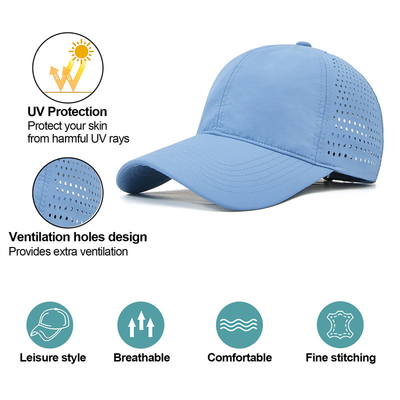 Yüksek Kaliteli Pamuk Poliester 6 Panel Spor Hızlı Kuru Beyzbol Şapkası Kamyoncu Düzenlenebilir Snapback Beyzbol Şapkası