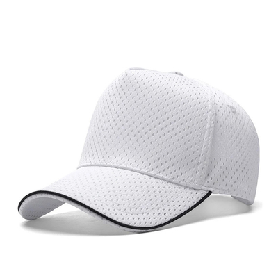 Özel 5 Panel Mesh Beyzbol Şapkası Dışarıda Nefes Alıcı Yüksek Taç Blank Trucker Mesh Şapkası