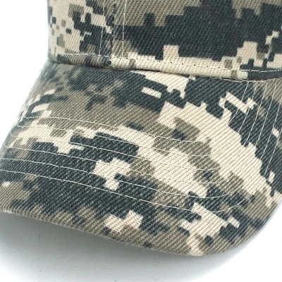 Düzenlenebilir Kamuflaj Erkek Beyzbol Şapkası Logo Kamuflaj Taktiksel 6 Panel Beyzbol Şapkaları