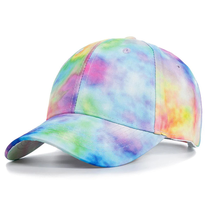Özel Moda Hip Hop 6 Panel Dye Dye Beyzbol Şapkası Başlık Yüksek Taç Düzensiz Baseball Şapkaları