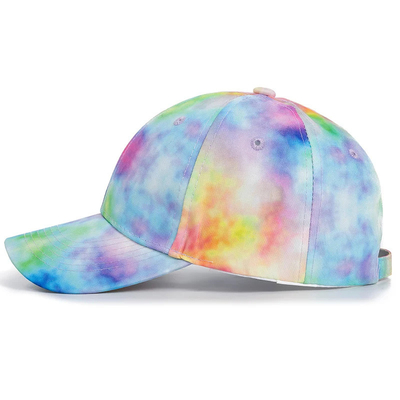 Özel Moda Hip Hop 6 Panel Dye Dye Beyzbol Şapkası Başlık Yüksek Taç Düzensiz Baseball Şapkaları