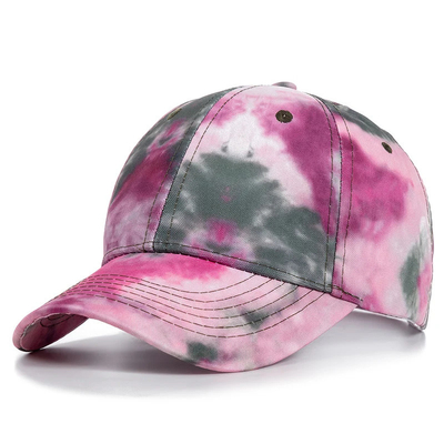Özel Moda Hip Hop 6 Panel Dye Dye Beyzbol Şapkası Başlık Yüksek Taç Düzensiz Baseball Şapkaları