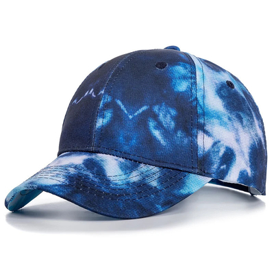 Özel Moda Hip Hop 6 Panel Dye Dye Beyzbol Şapkası Başlık Yüksek Taç Düzensiz Baseball Şapkaları