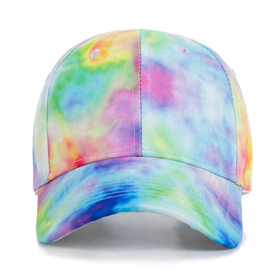 Özel Moda Hip Hop 6 Panel Dye Dye Beyzbol Şapkası Başlık Yüksek Taç Düzensiz Baseball Şapkaları