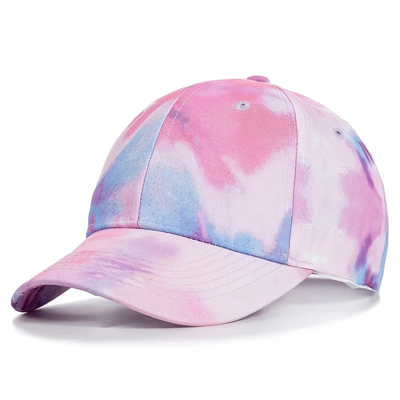 Özel Moda Hip Hop 6 Panel Dye Dye Beyzbol Şapkası Başlık Yüksek Taç Düzensiz Baseball Şapkaları