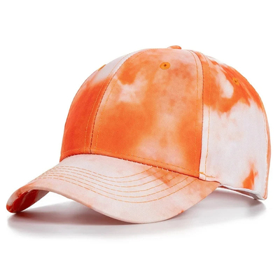 Özel Moda Hip Hop 6 Panel Dye Dye Beyzbol Şapkası Başlık Yüksek Taç Düzensiz Baseball Şapkaları