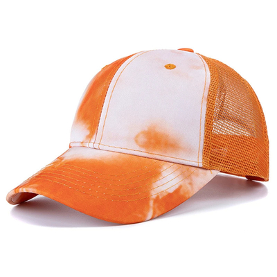 Özel Moda Hip Hop 6 Panel Dye Dye Beyzbol Şapkası Başlık Yüksek Taç Düzensiz Baseball Şapkaları