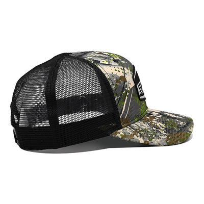 Custom Logo Mesh Back Trucker Hat Wholesale 6 Panel Kamuflaj Trucker Cap Kişiselleştirilmiş