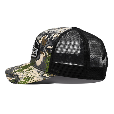 Custom Logo Mesh Back Trucker Hat Wholesale 6 Panel Kamuflaj Trucker Cap Kişiselleştirilmiş