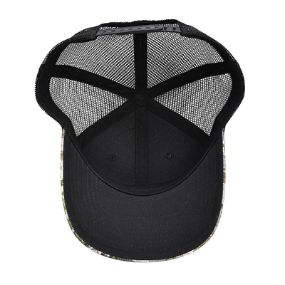 Custom Logo Mesh Back Trucker Hat Wholesale 6 Panel Kamuflaj Trucker Cap Kişiselleştirilmiş