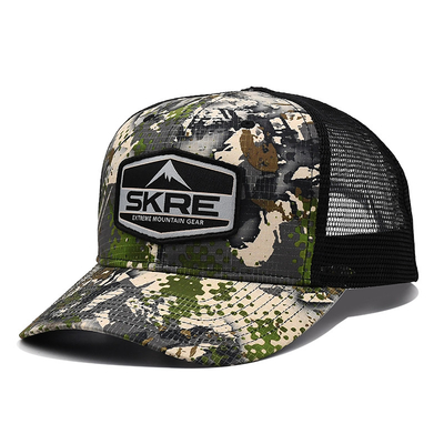 Custom Logo Mesh Back Trucker Hat Wholesale 6 Panel Kamuflaj Trucker Cap Kişiselleştirilmiş