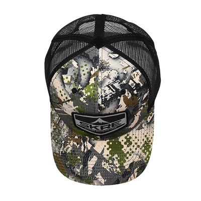 Custom Logo Mesh Back Trucker Hat Wholesale 6 Panel Kamuflaj Trucker Cap Kişiselleştirilmiş