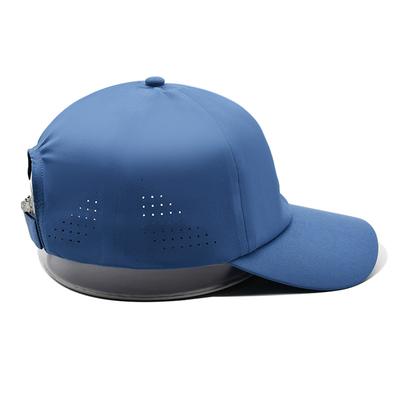 Alışveriş Alanı Plain 6 Panel Hafif Hızlı Kuru Spor Beyzbol Şapkası Performans Lazer Kesme Delik Spor Baba Şapkası