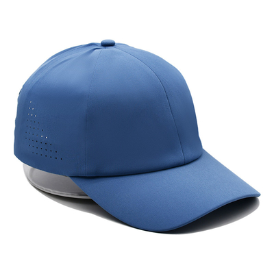 Alışveriş Alanı Plain 6 Panel Hafif Hızlı Kuru Spor Beyzbol Şapkası Performans Lazer Kesme Delik Spor Baba Şapkası