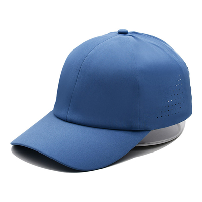 Alışveriş Alanı Plain 6 Panel Hafif Hızlı Kuru Spor Beyzbol Şapkası Performans Lazer Kesme Delik Spor Baba Şapkası