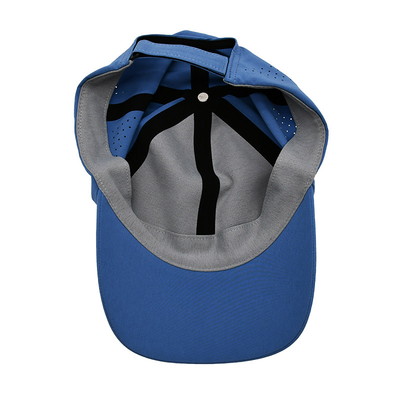 Alışveriş Alanı Plain 6 Panel Hafif Hızlı Kuru Spor Beyzbol Şapkası Performans Lazer Kesme Delik Spor Baba Şapkası