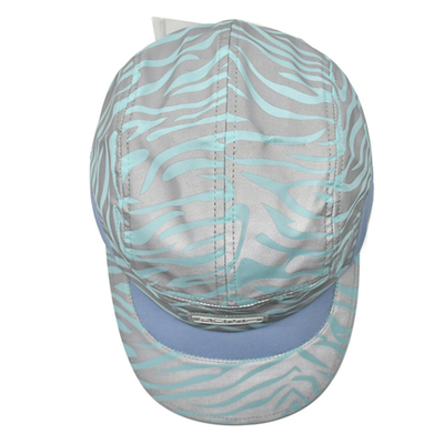 Açık hava ayarlanabilir beyzbol spor şapkası hafif yansıtıcı hızlı kurutma 5 panel spor şapkaları kemerli arka