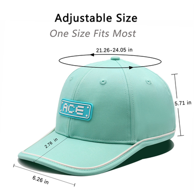 OEM Custom Ace Kauçuk Patch Pvc Logo Beyzbol Cap 6 Panel Spor Şapkaları Gorras