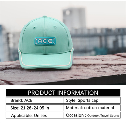 OEM Custom Ace Kauçuk Patch Pvc Logo Beyzbol Cap 6 Panel Spor Şapkaları Gorras