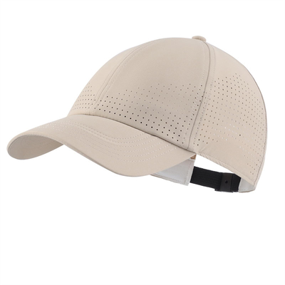 Toptan Alım Alım 6 Panel Unisex Lazer Perforasyonlu Su geçirmez Beyzbol Golf Şapka Şapkalar Spor Şapkalar