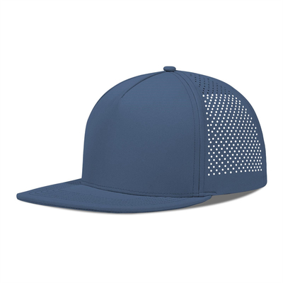 Hızlı Kuru Lazer Golf Performansı Snapback Şapka Perforasyonlu Düz Kenar Şapka