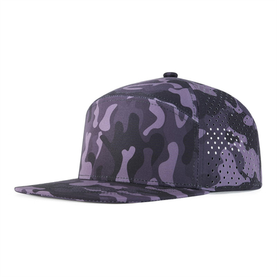 Özel Snapback Şapka Düzenlenebilir Performans Lazer Kesme Deliği Perforasyonlu Snapback Şapka