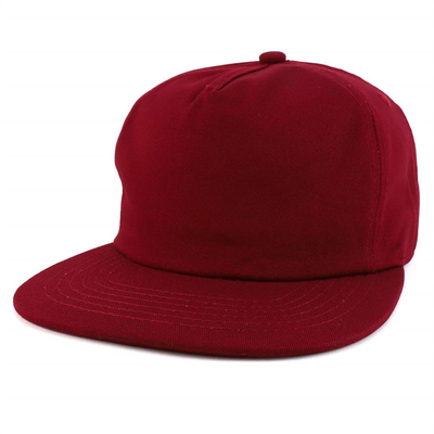 Özelleştirilmiş Plain 5 Panel Snapback Kapak Düzenlenebilir Yapılandırılmamış Snapback Şapka Toptan