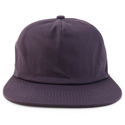 Özelleştirilmiş Plain 5 Panel Snapback Kapak Düzenlenebilir Yapılandırılmamış Snapback Şapka Toptan