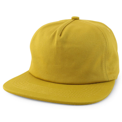 Özelleştirilmiş Plain 5 Panel Snapback Kapak Düzenlenebilir Yapılandırılmamış Snapback Şapka Toptan