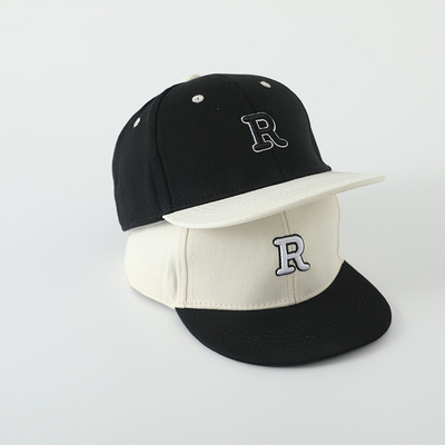 Yüksek Kalite Çocuk Pamuk Düz Kenarlı Spor Şapkası nakışlı mektup Çocuk Dışarıda Snapback Şapka