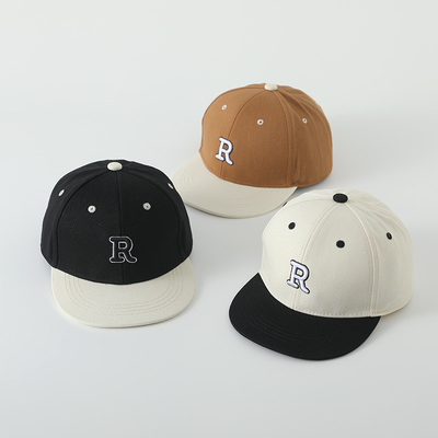 Yüksek Kalite Çocuk Pamuk Düz Kenarlı Spor Şapkası nakışlı mektup Çocuk Dışarıda Snapback Şapka