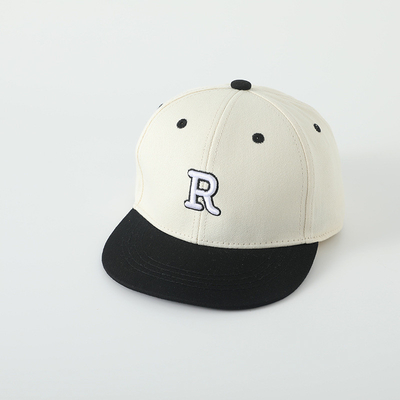 Yüksek Kalite Çocuk Pamuk Düz Kenarlı Spor Şapkası nakışlı mektup Çocuk Dışarıda Snapback Şapka