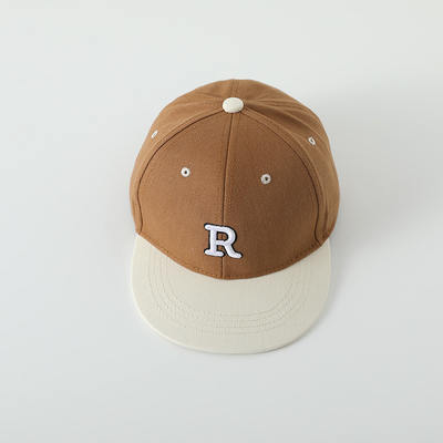 Yüksek Kalite Çocuk Pamuk Düz Kenarlı Spor Şapkası nakışlı mektup Çocuk Dışarıda Snapback Şapka