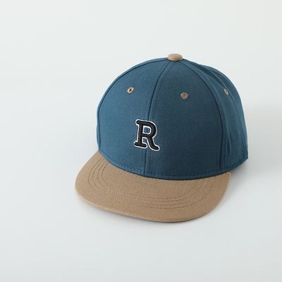 Yüksek Kalite Çocuk Pamuk Düz Kenarlı Spor Şapkası nakışlı mektup Çocuk Dışarıda Snapback Şapka