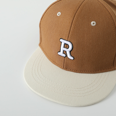 Yüksek Kalite Çocuk Pamuk Düz Kenarlı Spor Şapkası nakışlı mektup Çocuk Dışarıda Snapback Şapka