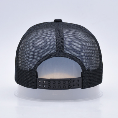 Özelleştirilebilir Kavisli Siyah Çabuk Çıkışlı Kamyon Şapkası Toptan 5 Panel 3D nakışlı Kamyon Şapkası