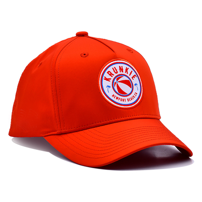 OEM Özel Tasarım Kendi Kauçuk Pvc Logonuz 5 Panelli Erkek Kadın Koşu Spor Gorras Şapka Naylon Kırmızı Golf Beyzbol Şapkası