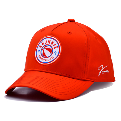 OEM Özel Tasarım Kendi Kauçuk Pvc Logonuz 5 Panelli Erkek Kadın Koşu Spor Gorras Şapka Naylon Kırmızı Golf Beyzbol Şapkası